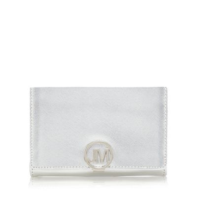 Silver logo plate medium purse